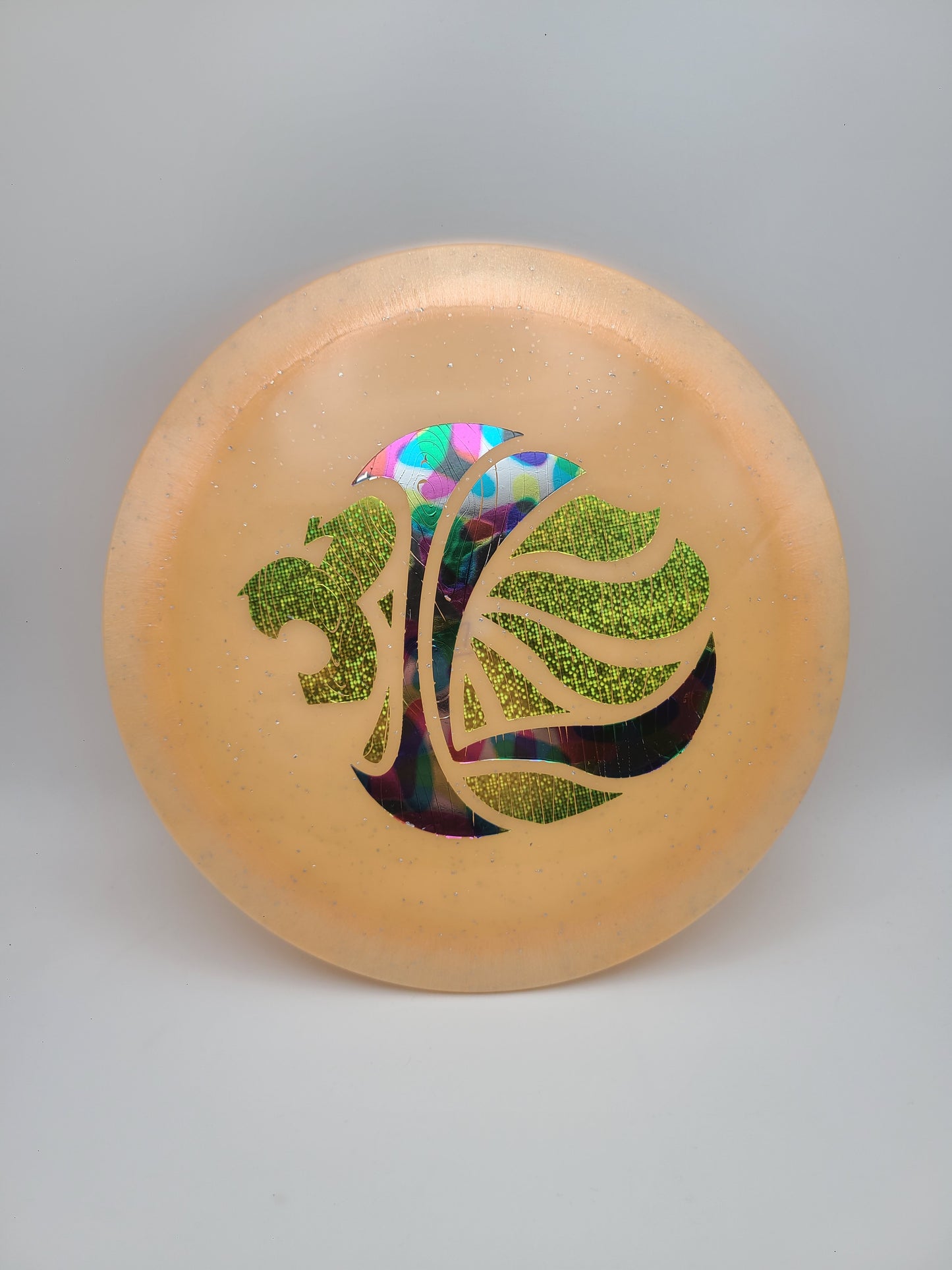 Innova Metal Flake Color Glow Champion Charger - Iron Lion Custom Stamp