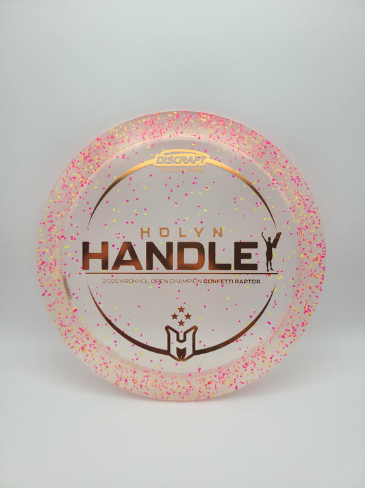 Discraft Victory Edition Confetti Raptor Holyn Handley 2025 Krokhol Open Champion 9/4/0/3