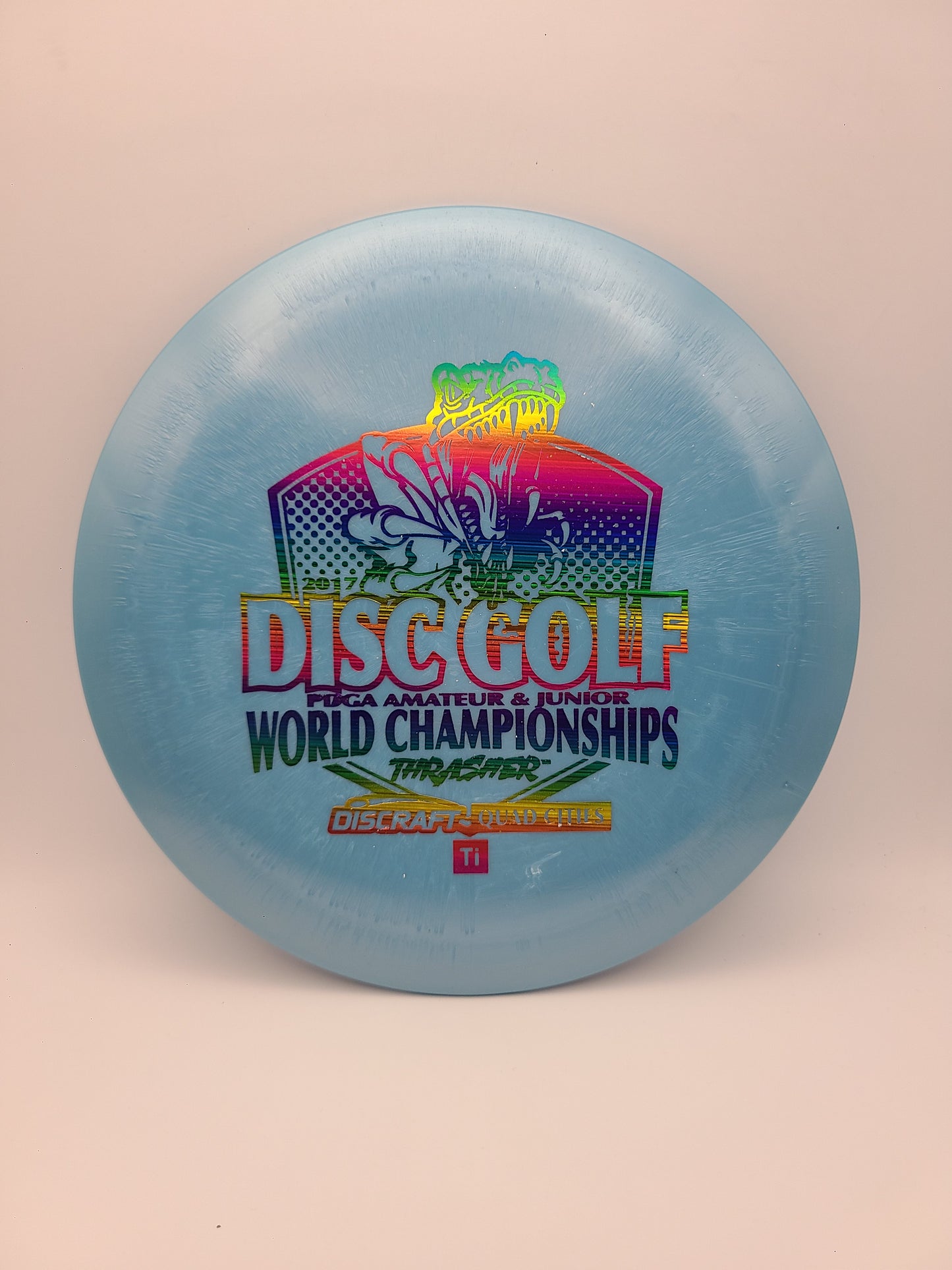 Discraft Titanium Thrasher 2017 PDGA Am Worlds Player Pack - 1st Run - 12/5/-3/2