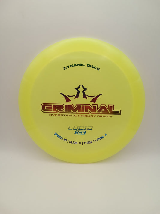 Dynamic Discs Lucid Ice Criminal 10/3/1/4