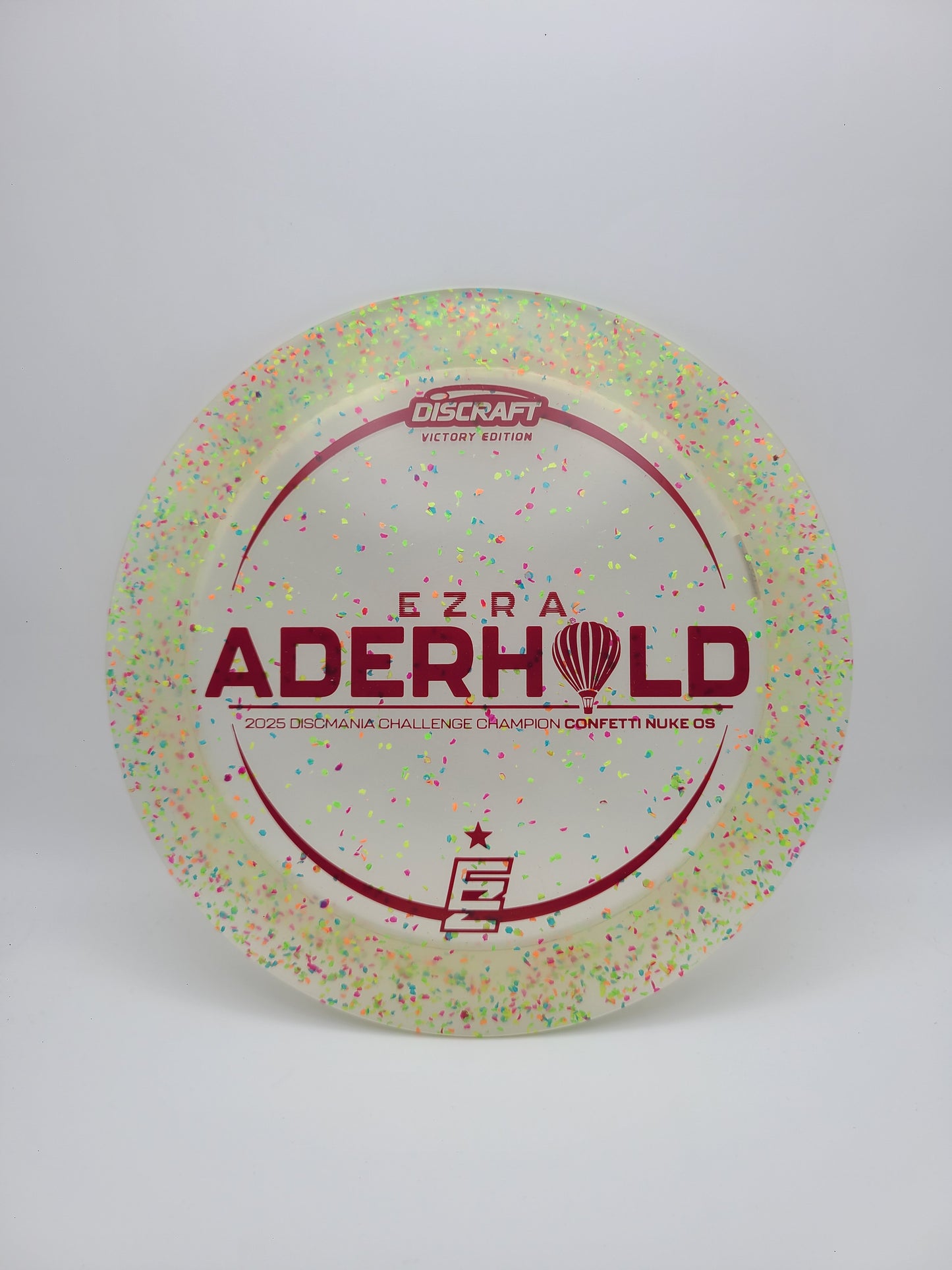 Discraft Victory Edition Confetti Nuke OS  Ezra Aderhold 2025 Discmania Challenge 13/4/0/4