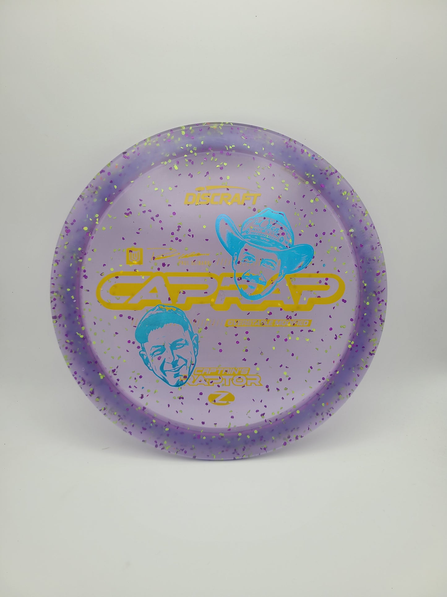 Discraft Z Confetti Captains Raptor Collab - Paul Ulibarri / Brad Hammock
