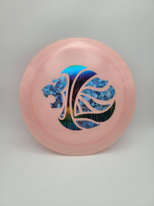 Innova Metal Flake Color Glow Champion Charger - Iron Lion Custom Stamp