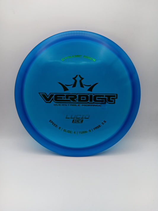 Dynamic Discs Lucid Ice Verdict  5/4/0/3.5