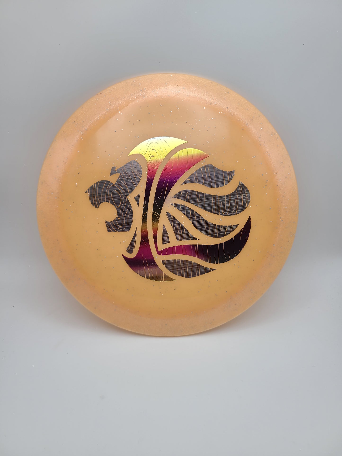 Innova Metal Flake Color Glow Champion Charger - Iron Lion Custom Stamp