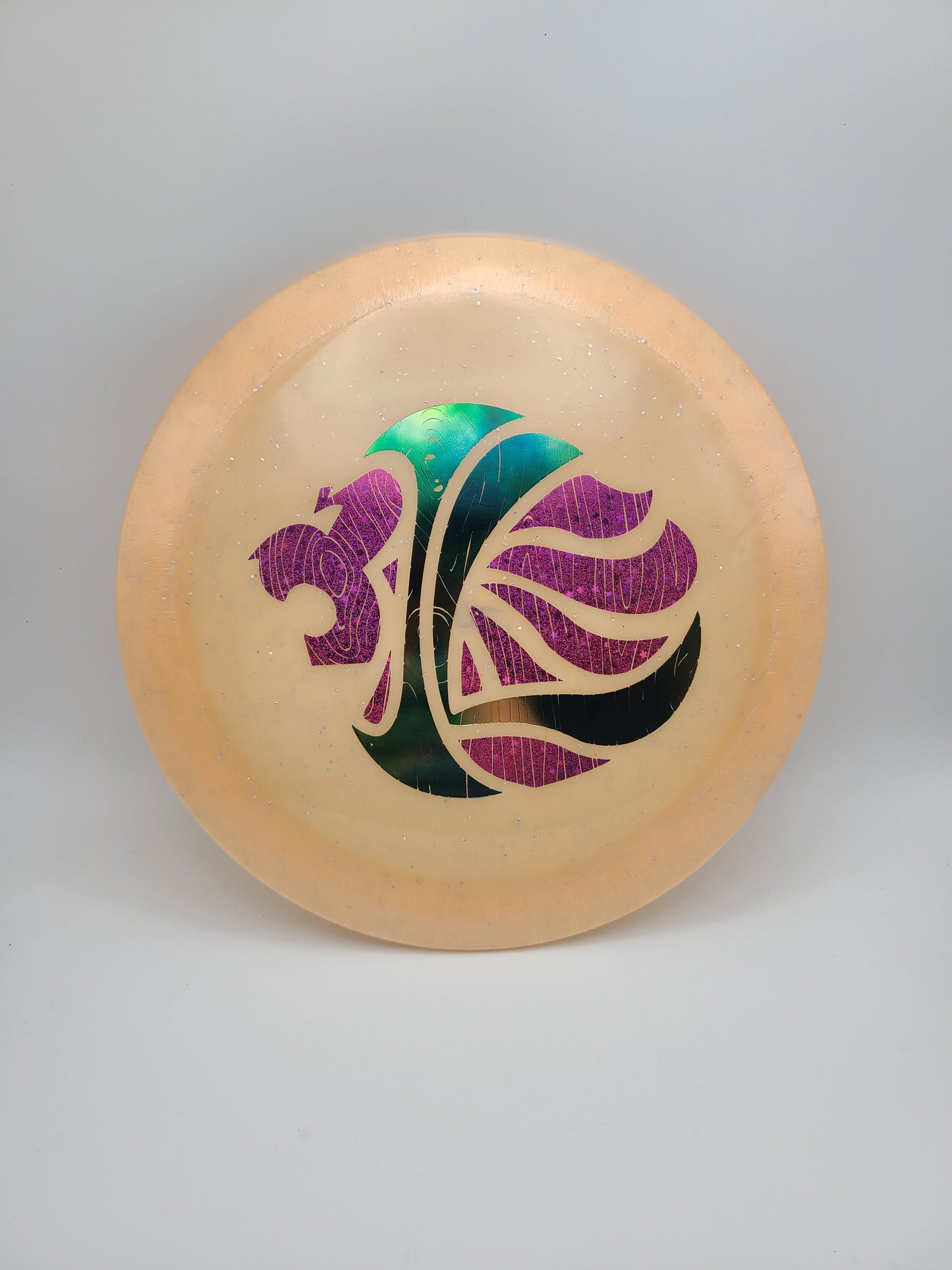 Innova Metal Flake Color Glow Champion Charger - Iron Lion Custom Stamp