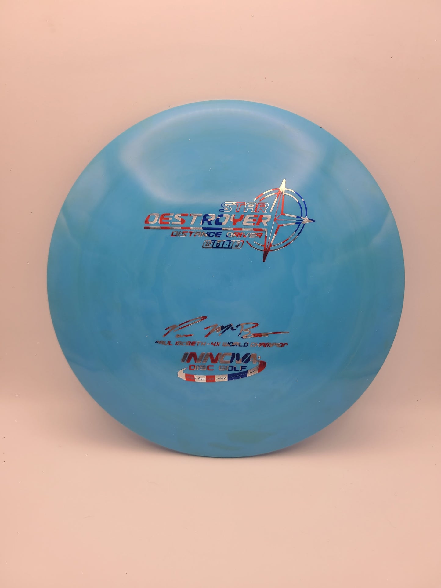 Innova Star Destroyer Paul McBeth 4x - Iron Lion Bottom Stamp 12/5/-1/3  OOP