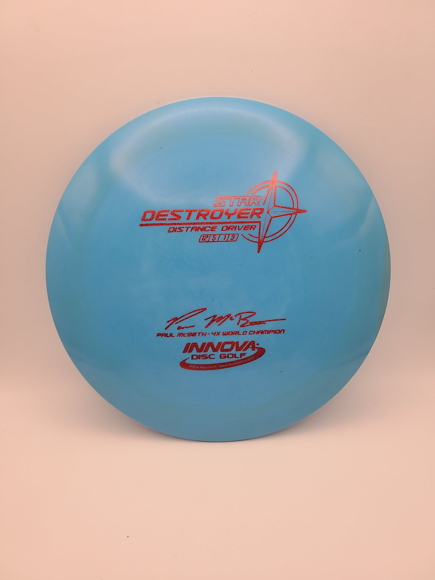 Innova Star Destroyer Paul McBeth 4x - Iron Lion Bottom Stamp 12/5/-1/3  OOP