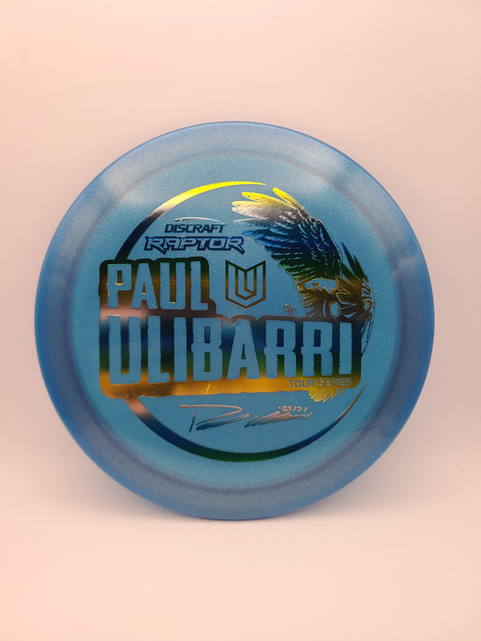 Discraft Z Sparkle Raptor 2021 Tour Series Paul Ulibarri  9/4/0/3