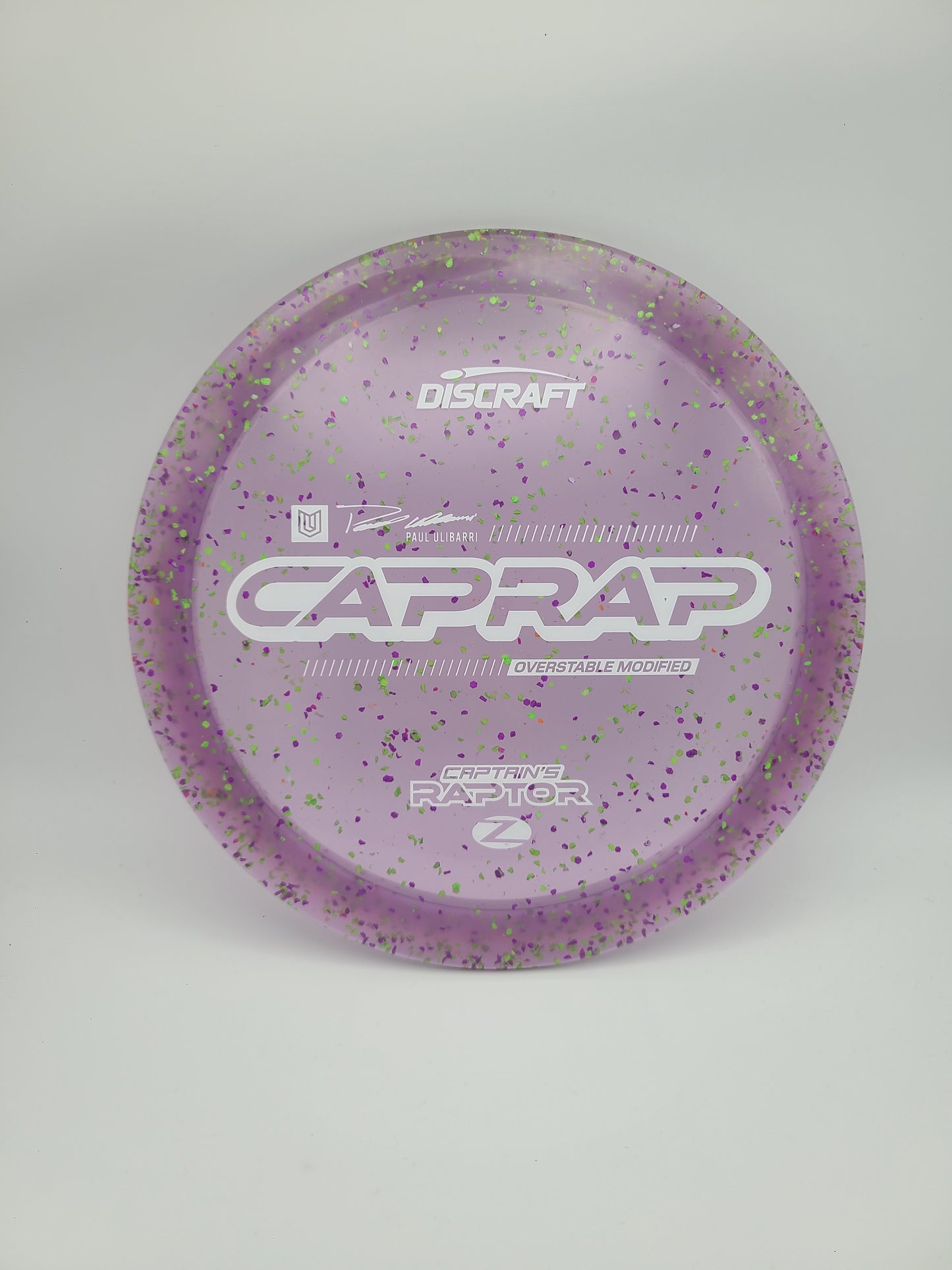 Discraft Z Confetti Captains Raptor 2026 - Paul Ulibarri modified Raptor
