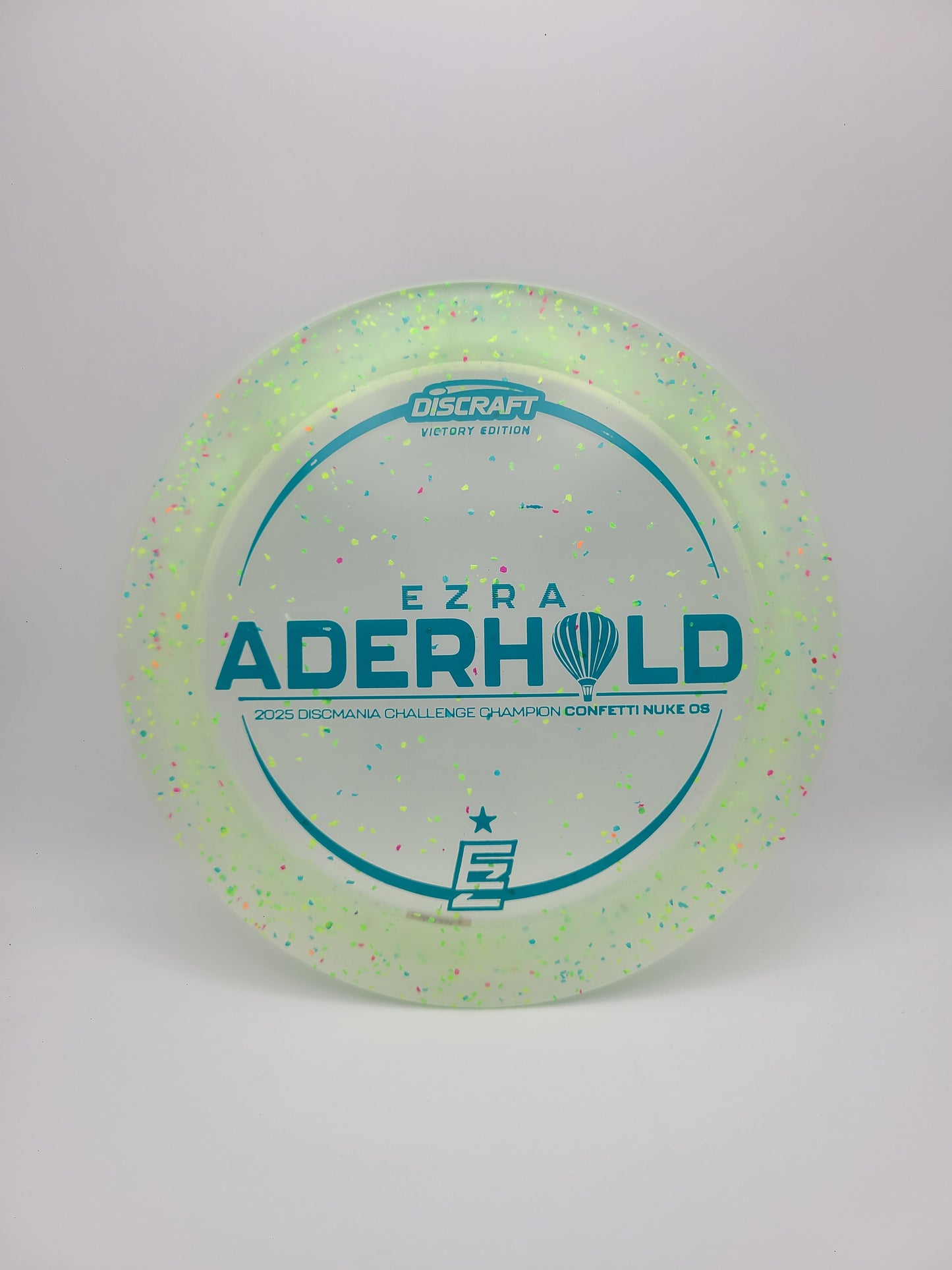 Discraft Victory Edition Confetti Nuke OS  Ezra Aderhold 2025 Discmania Challenge 13/4/0/4