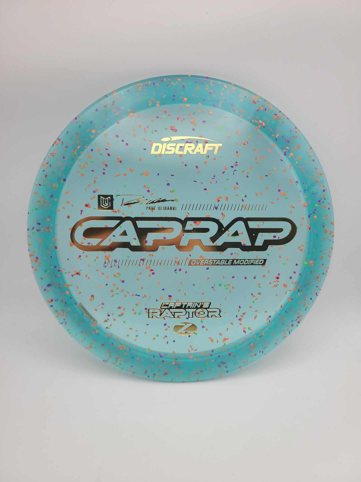 Discraft Z Confetti Captains Raptor 2026 - Paul Ulibarri modified Raptor
