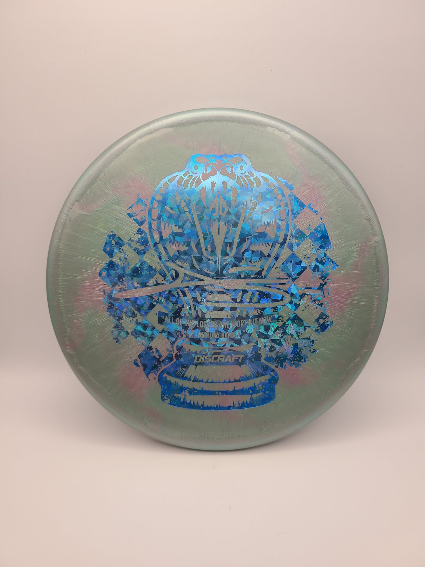 Discraft Titanium Swirl Zone Anthony Barela Checkmate Stamp