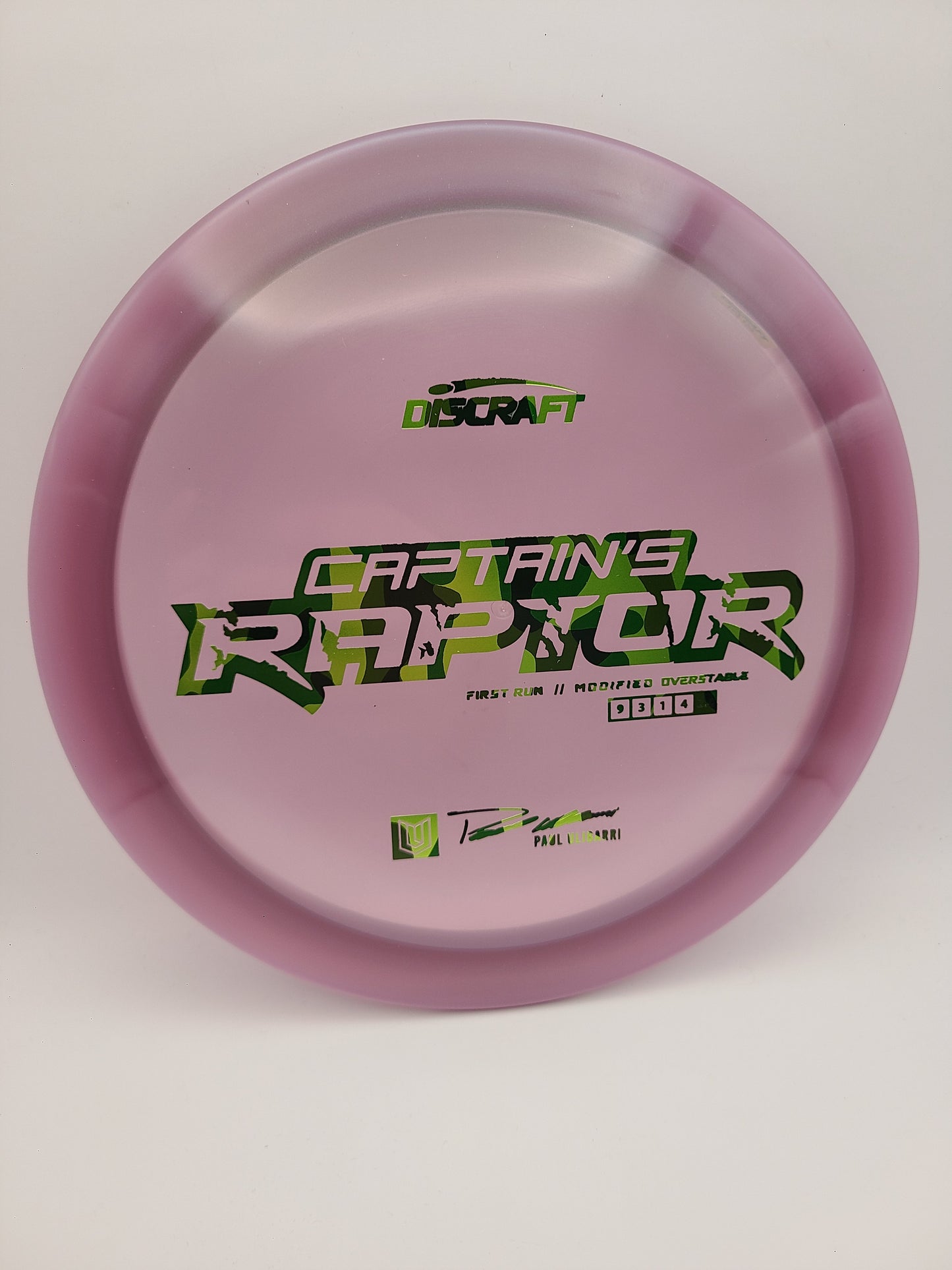 Discraft Captains Raptor 1st Run Paul Ulibarri