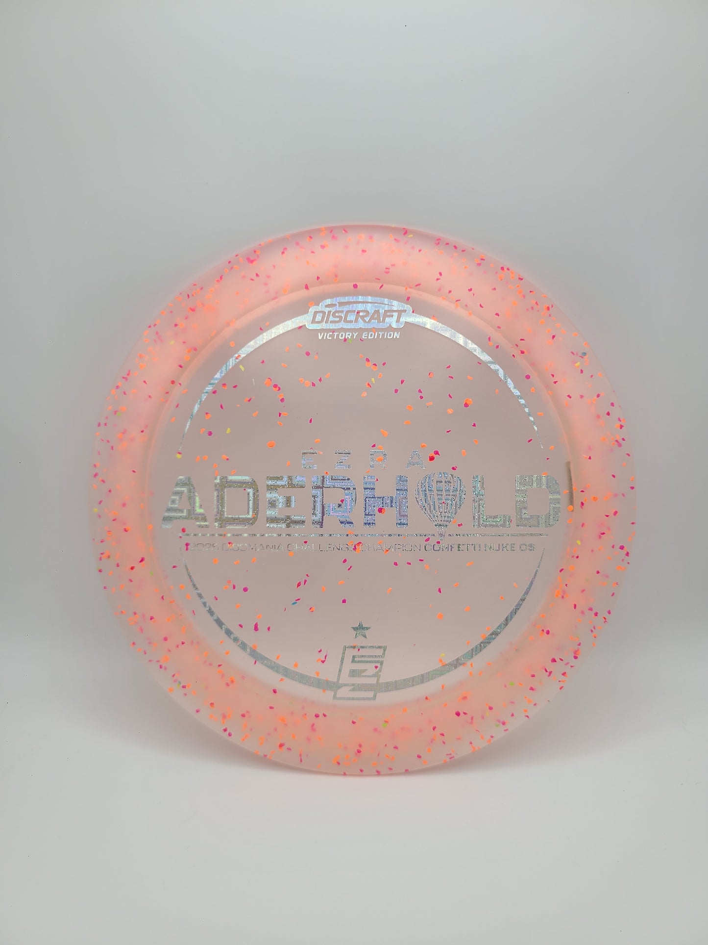 Discraft Victory Edition Confetti Nuke OS  Ezra Aderhold 2025 Discmania Challenge 13/4/0/4