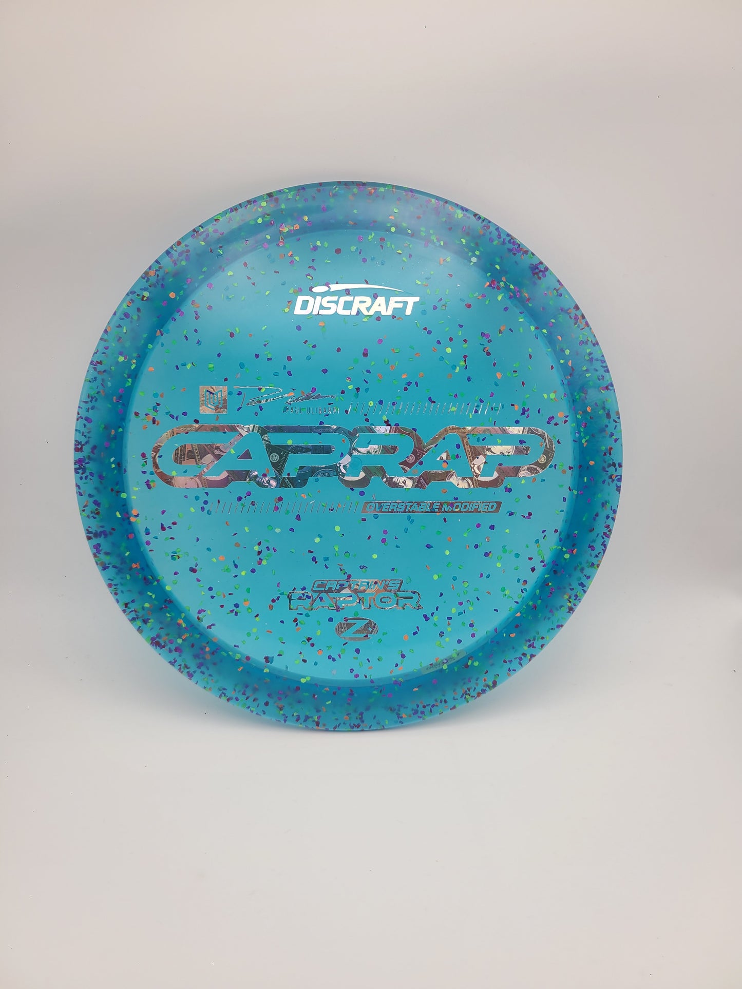 Discraft Z Confetti Captains Raptor 2026 - Paul Ulibarri modified Raptor