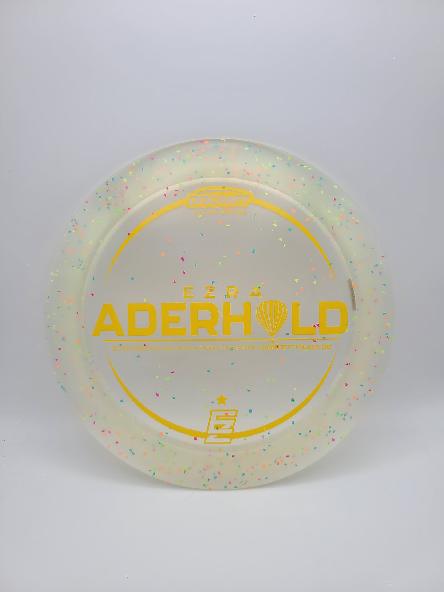 Discraft Victory Edition Confetti Nuke OS  Ezra Aderhold 2025 Discmania Challenge 13/4/0/4