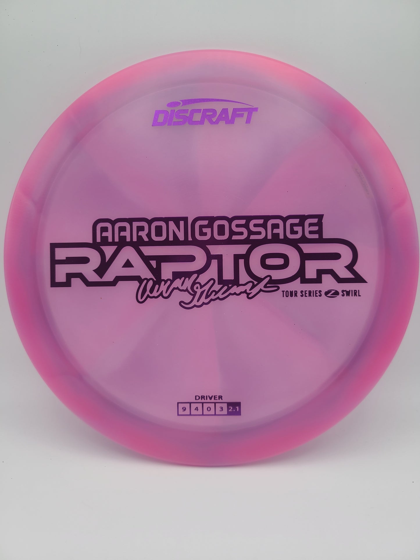 Discraft Z Swirl Raptor Aaron Gossage 2025 Tour Series