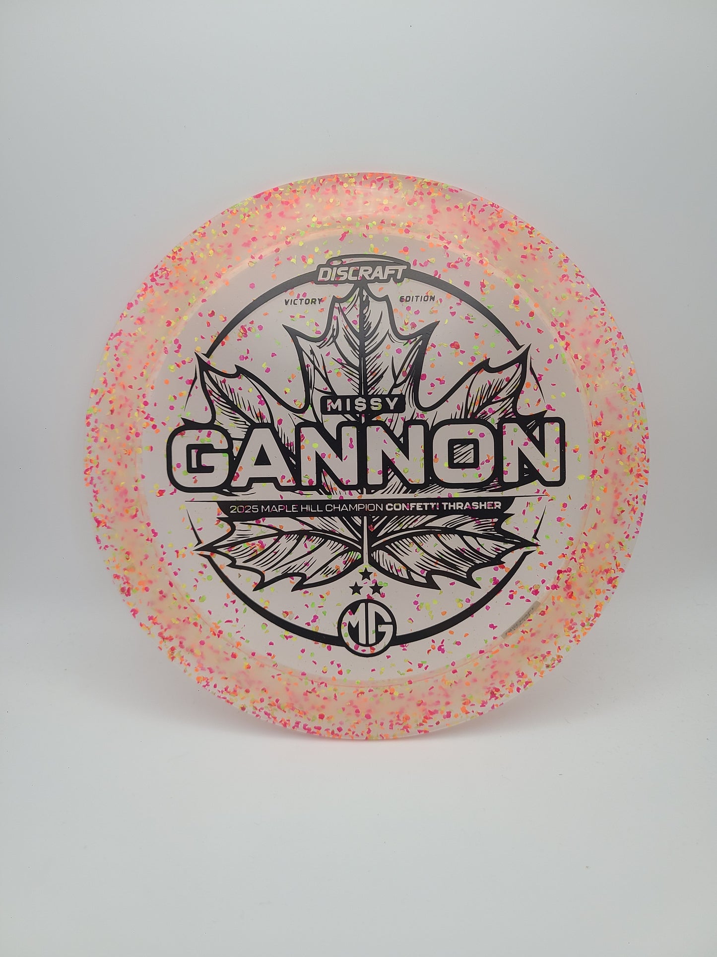 Discraft Victory Edition Confetti Z Thrasher 12/5/-3/2 Missy Gannon Maple Hill Open 2025
