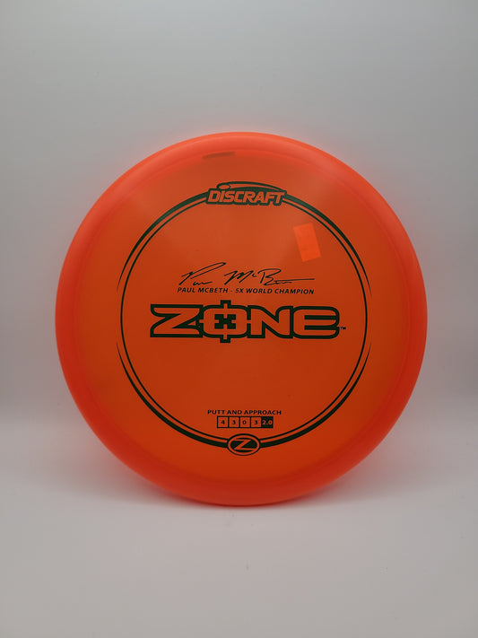 Discraft Z Zone 5x Paul McBeth Stock Stamp