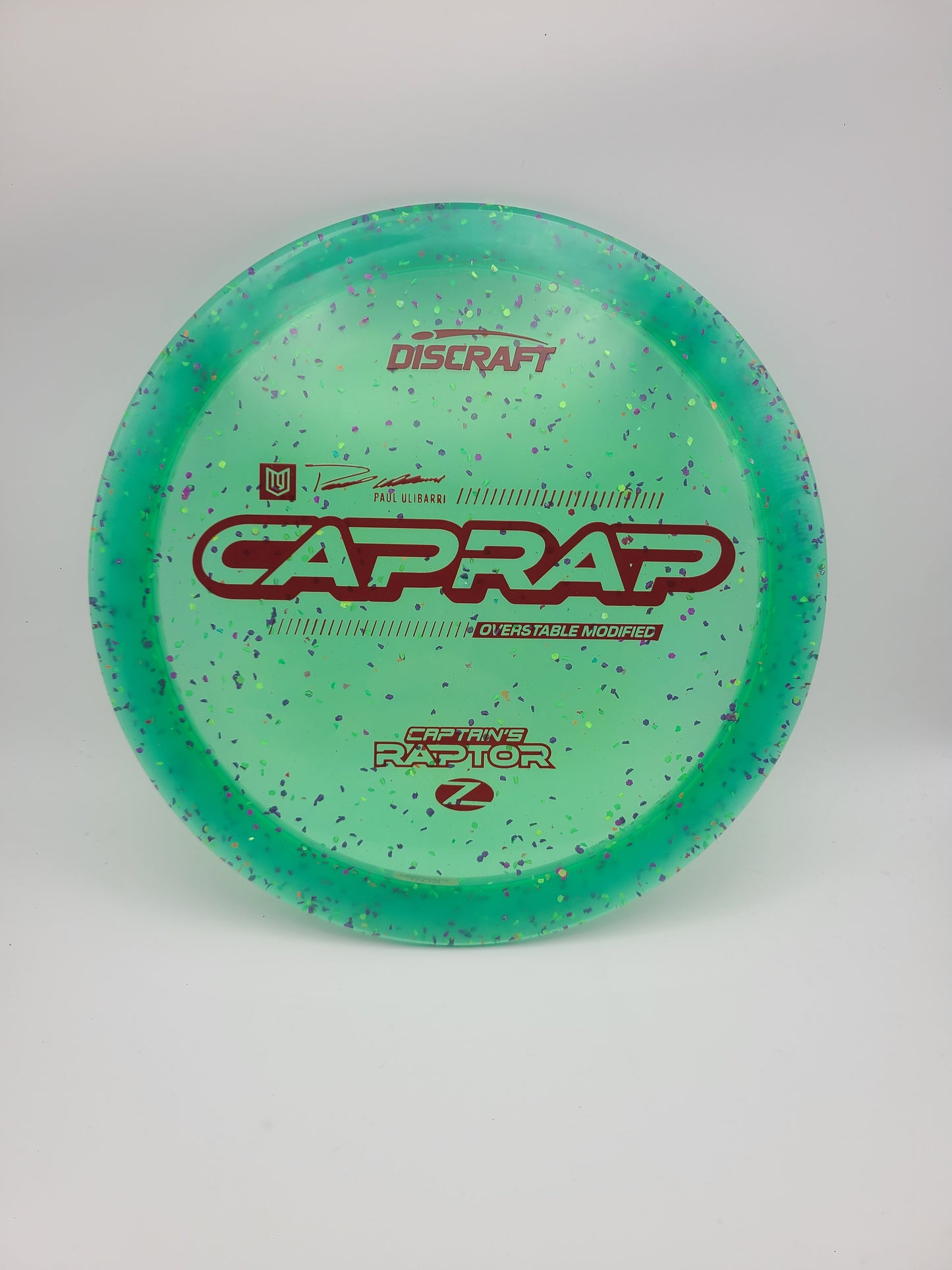 Discraft Z Confetti Captains Raptor 2026 - Paul Ulibarri modified Raptor