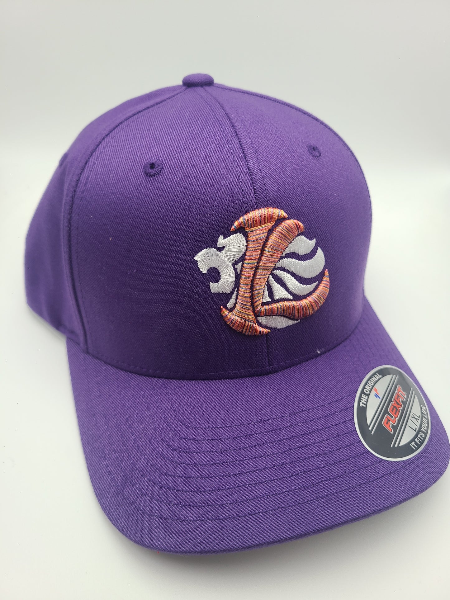 Flexfit Cotton Blend Ball Cap - Iron Lion Lionshead Embroidery