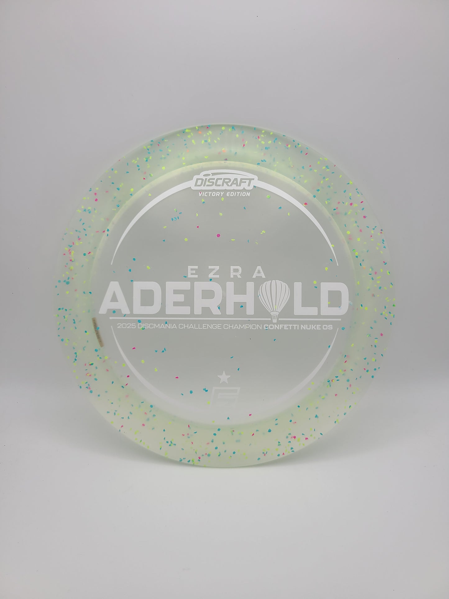Discraft Victory Edition Confetti Nuke OS  Ezra Aderhold 2025 Discmania Challenge 13/4/0/4