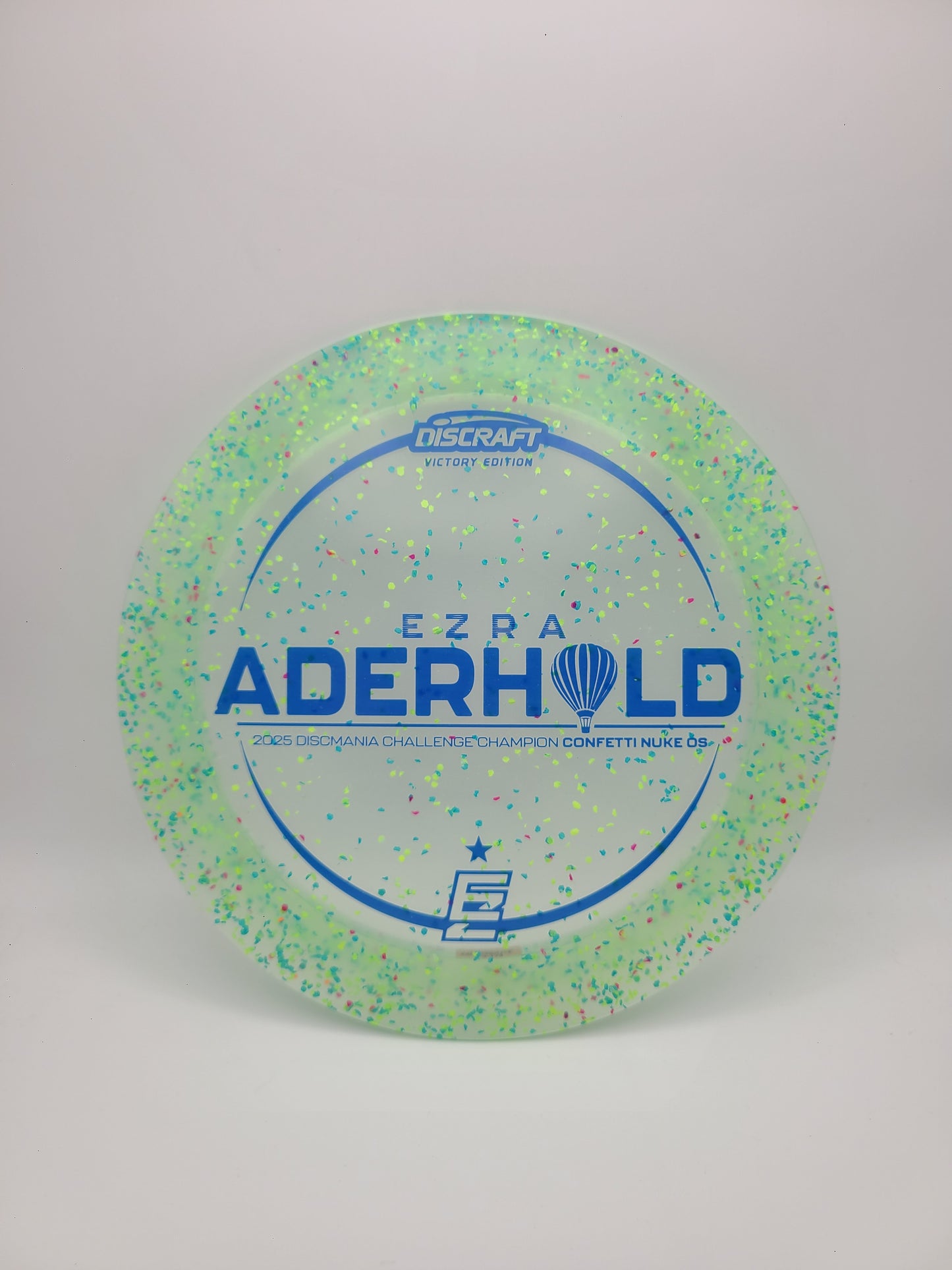 Discraft Victory Edition Confetti Nuke OS  Ezra Aderhold 2025 Discmania Challenge 13/4/0/4