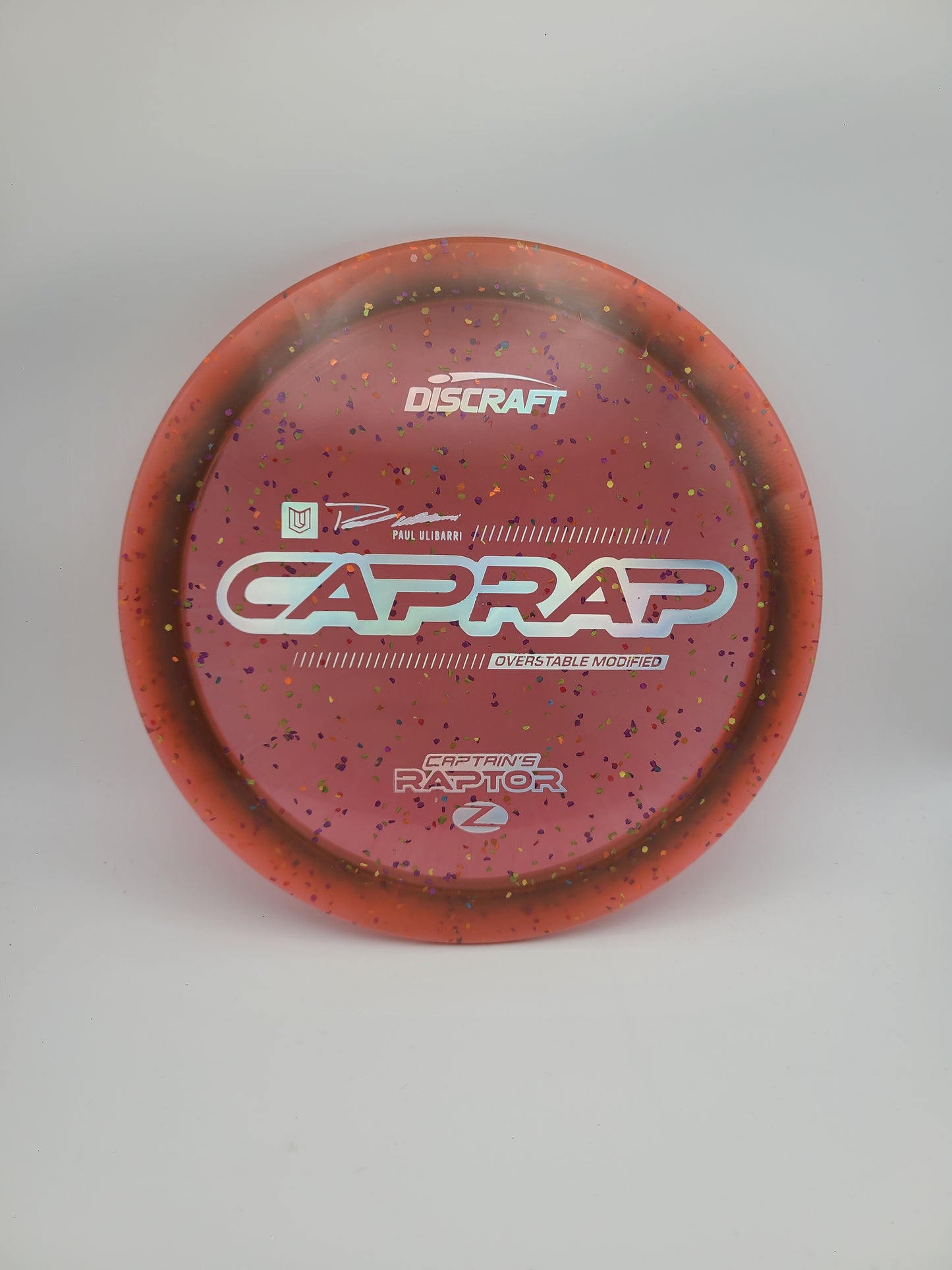 Discraft Z Confetti Captains Raptor 2026 - Paul Ulibarri modified Raptor