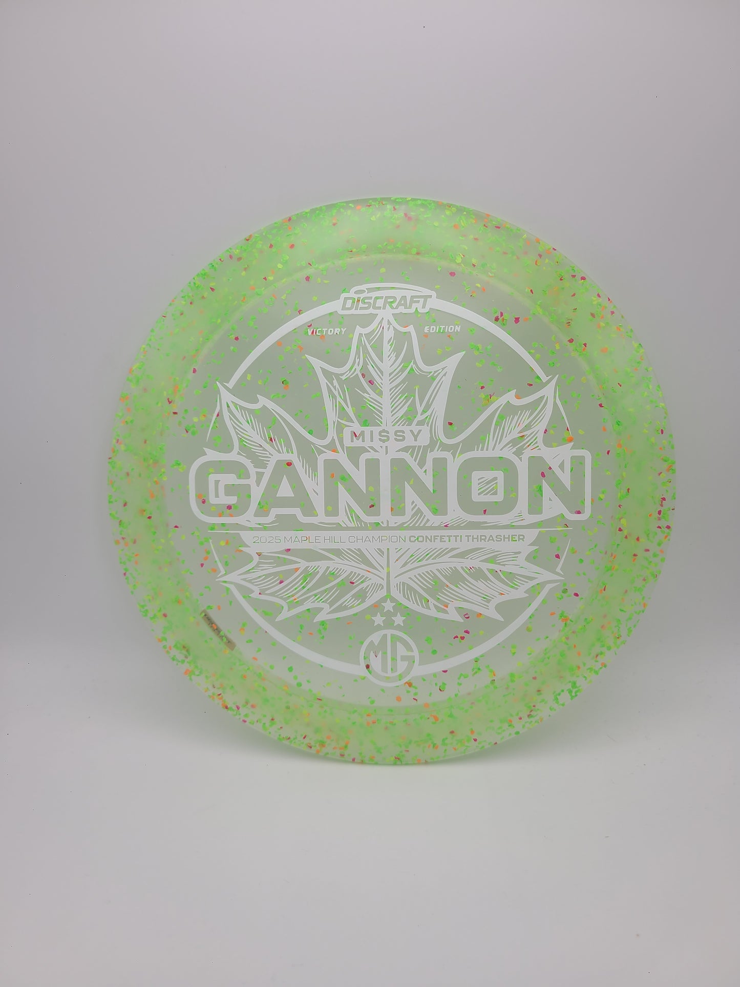 Discraft Victory Edition Confetti Z Thrasher 12/5/-3/2 Missy Gannon Maple Hill Open 2025